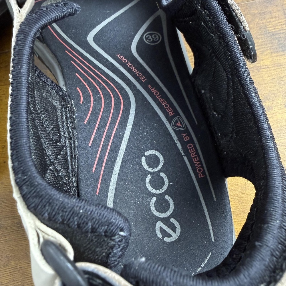 ECCO Yuctan Sandals Womens Size 39 US 8-8.5 Beige Strappy Hiking Shoes Outdoor - Picture 5 of 8
